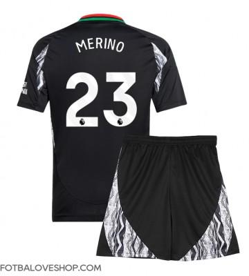 Arsenal Mikel Merino #23 Dětské Venkovní Dres 2024-25 Krátký Rukáv (+ trenýrky)